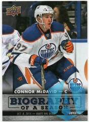 2015-16 Upper Deck Biography of a Season Connor McDavid #BIOCM-6 Rookie